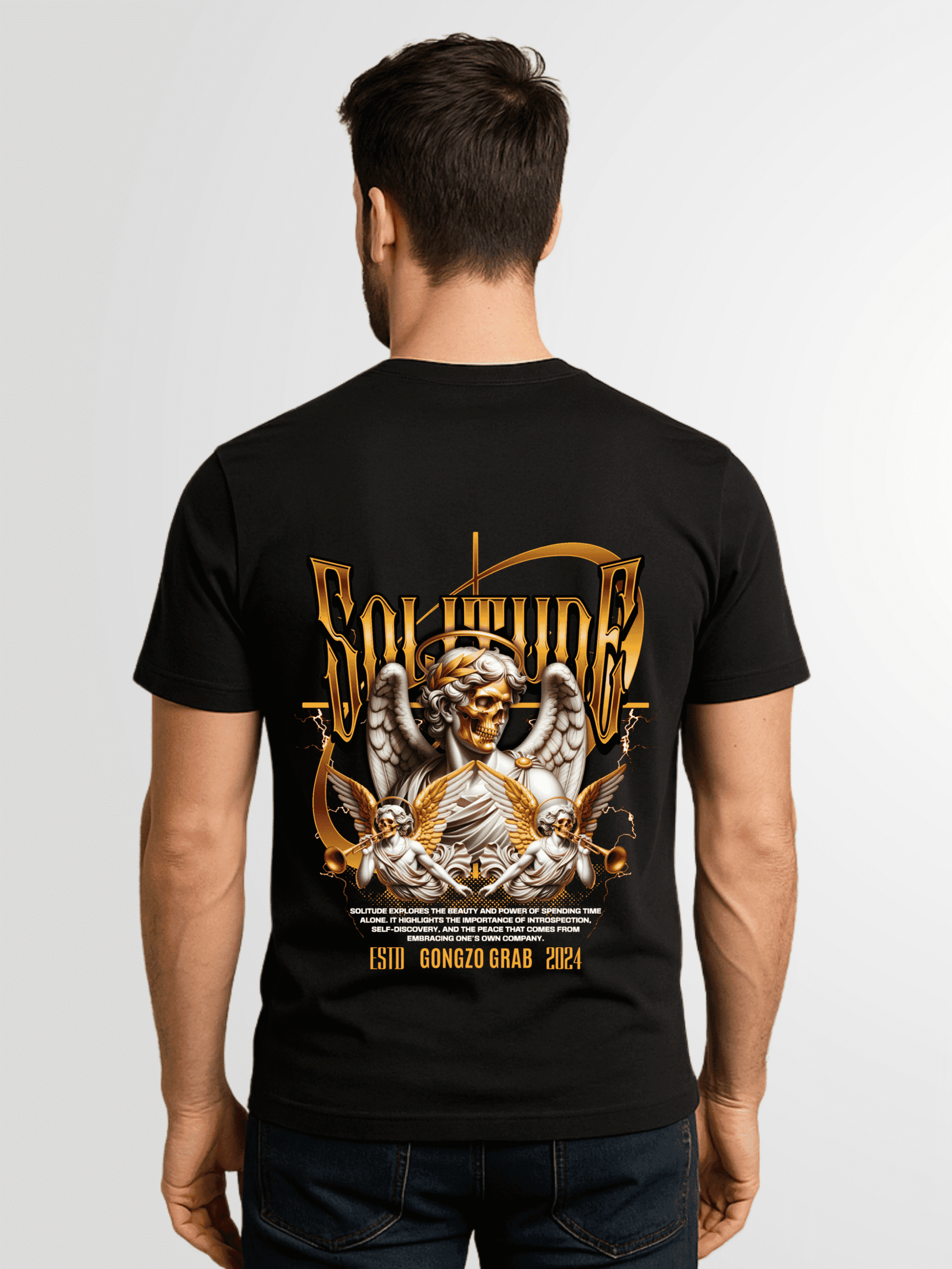 Solitude Graphic Print Cotton T-Shirt