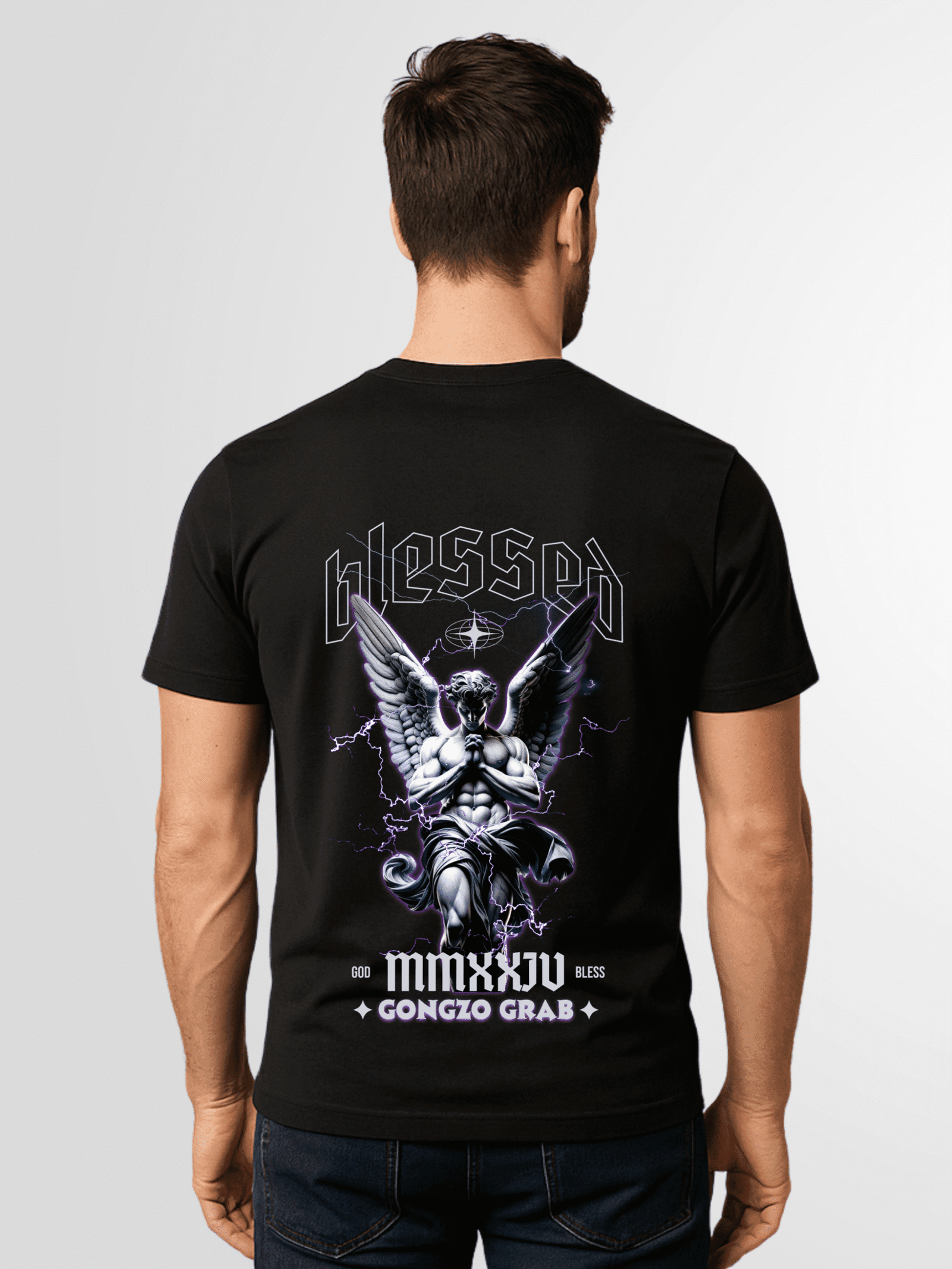 “Blessed” Graphic Angel T-Shirt