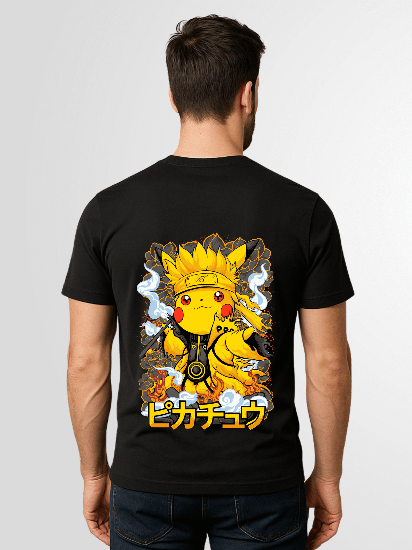 Pokémon x Naruto Crossover "Sage Mode Pikachu" T-Shirt