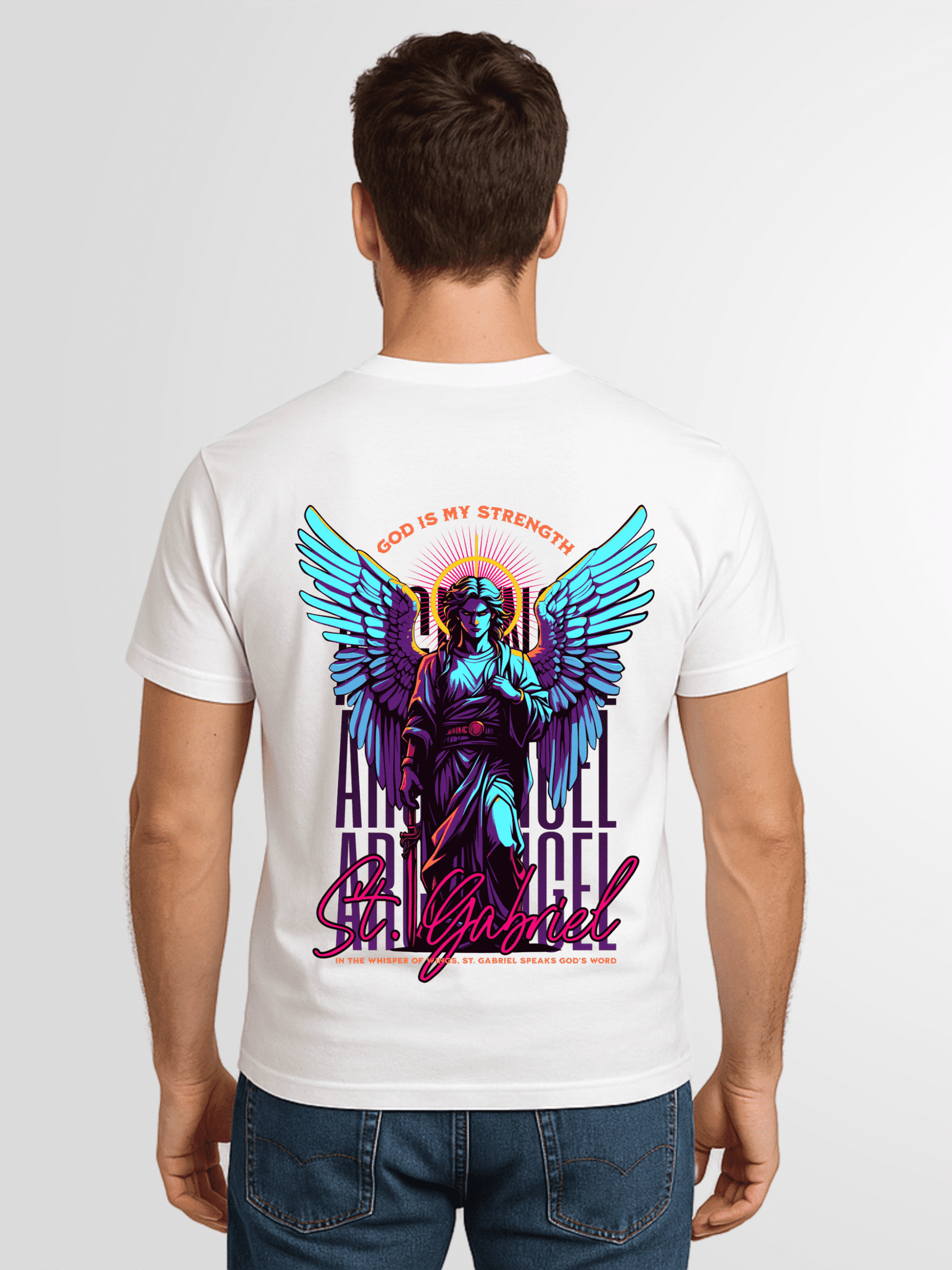 St. Gabriel “God Is My Strength" T-SHIRT