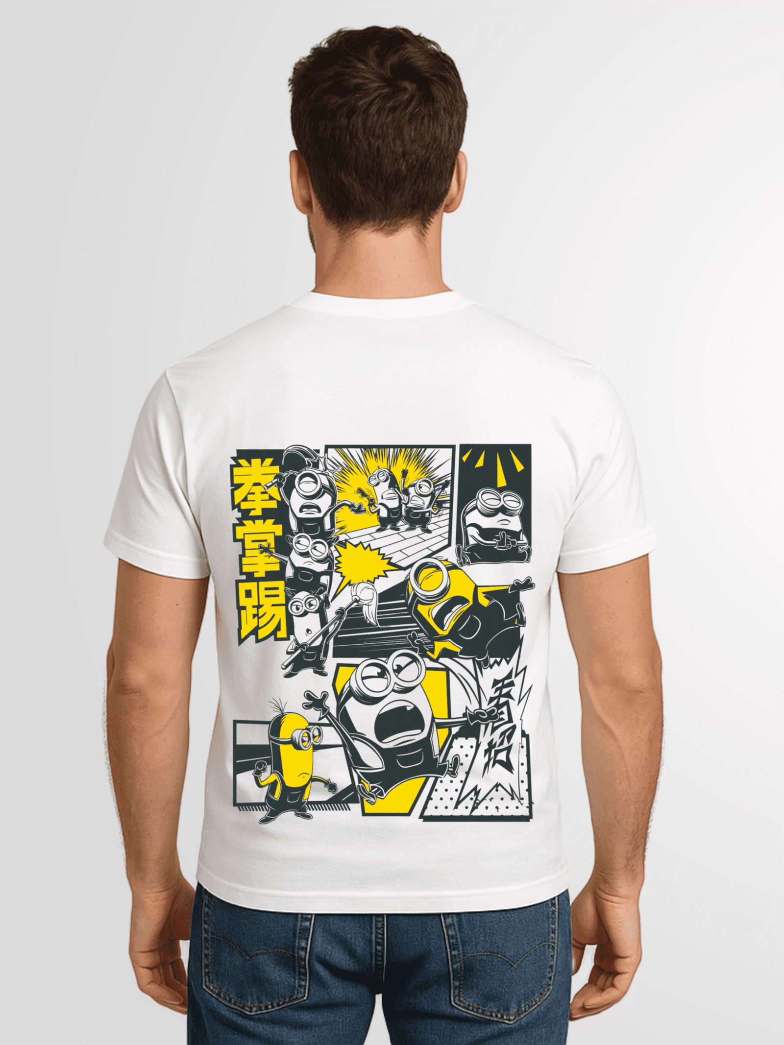 Minions Comic Style Graphic T-Shirt