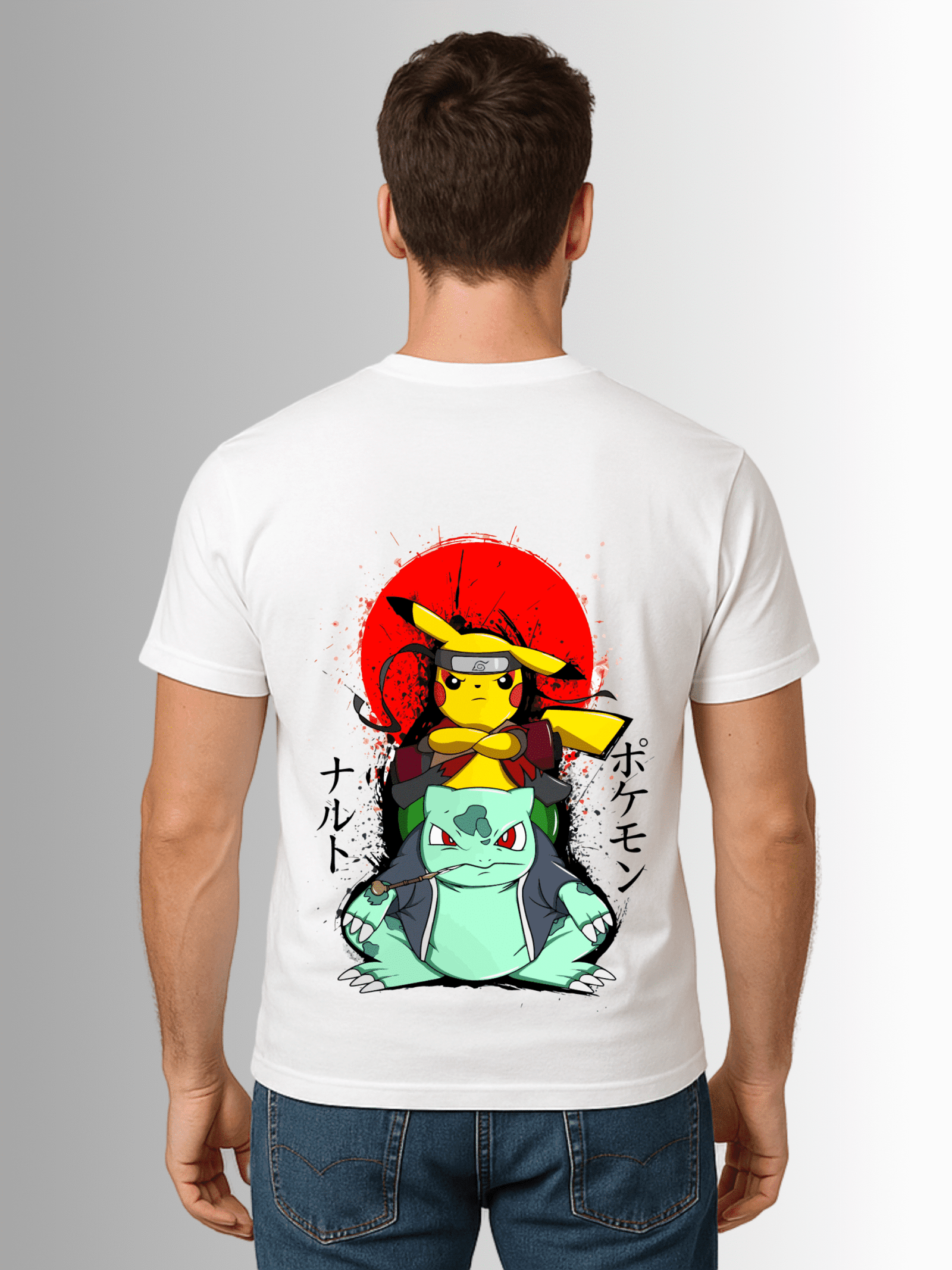 Pokémon x Naruto Crossover "Ninja Pals" T-Shirt