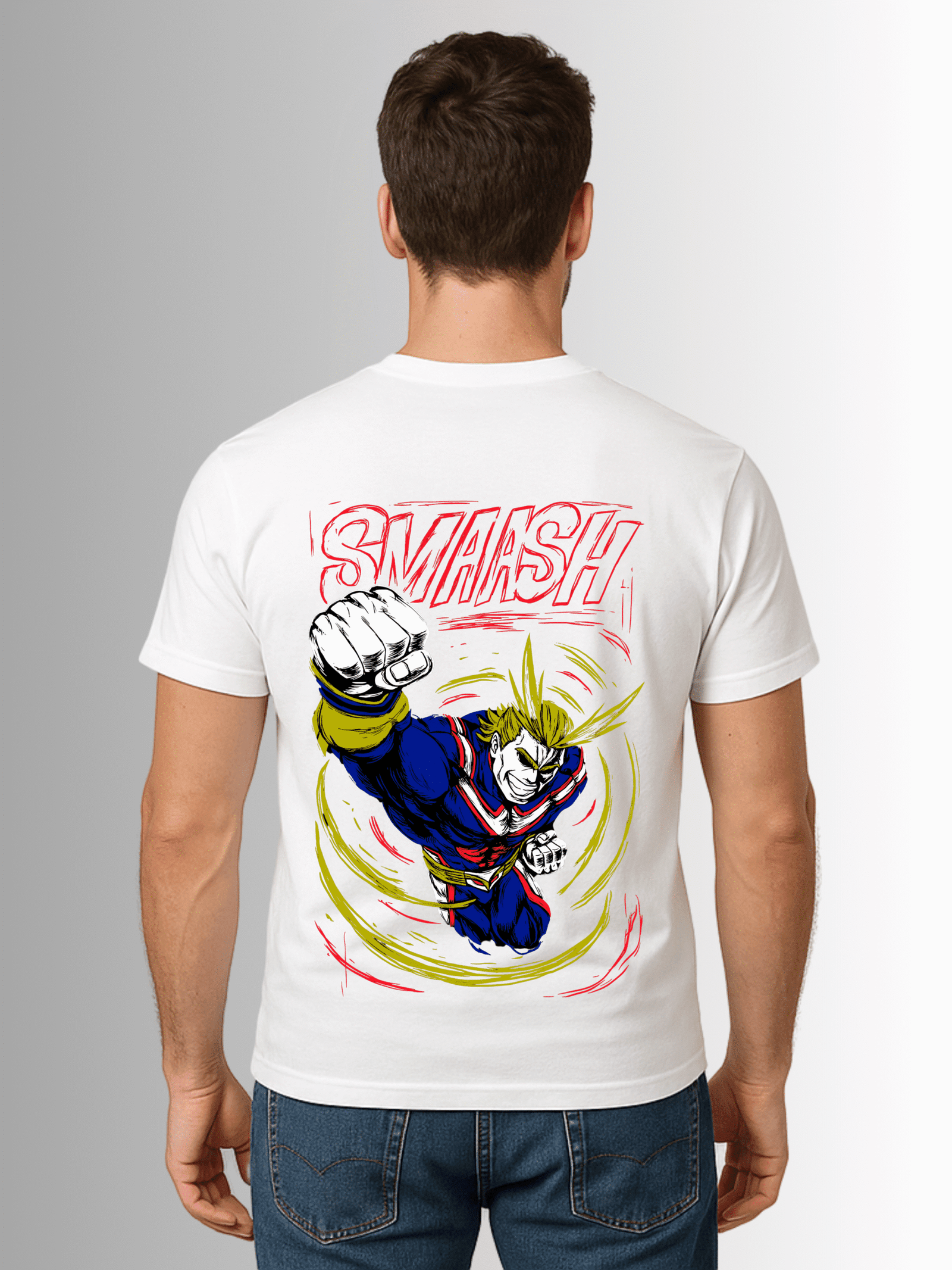 All Might "SMASH" & Logo T-Shirt