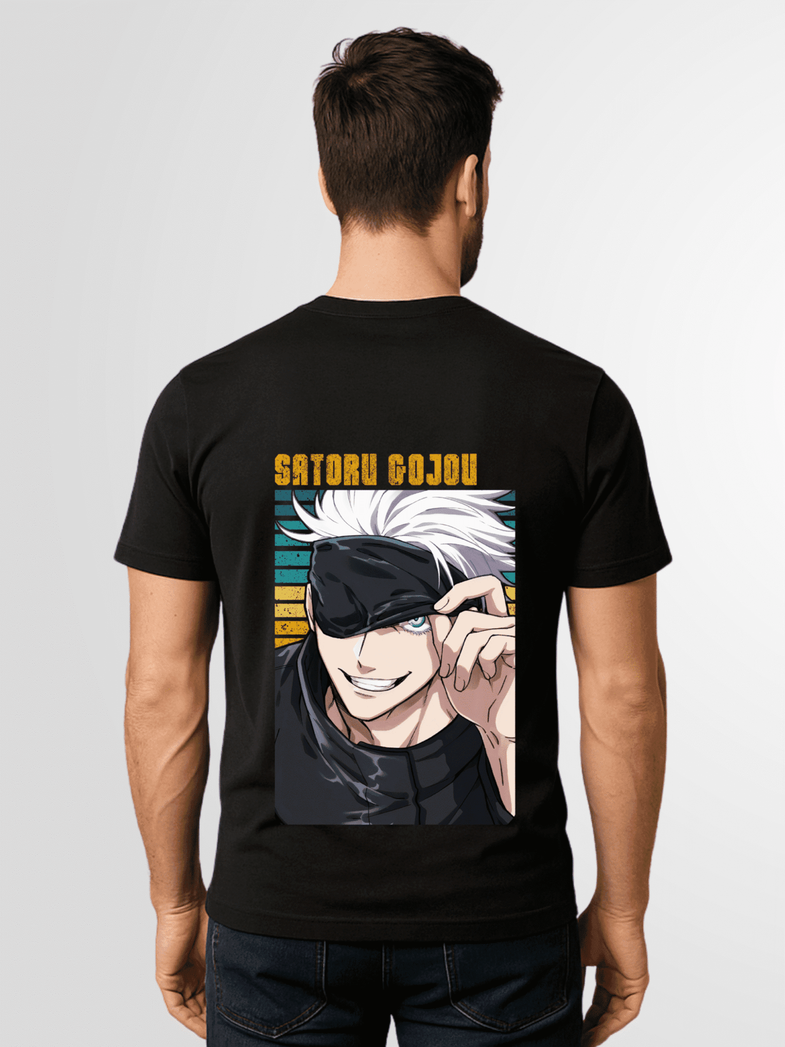 Satoru Gojo Printed Cotton T-Shirt