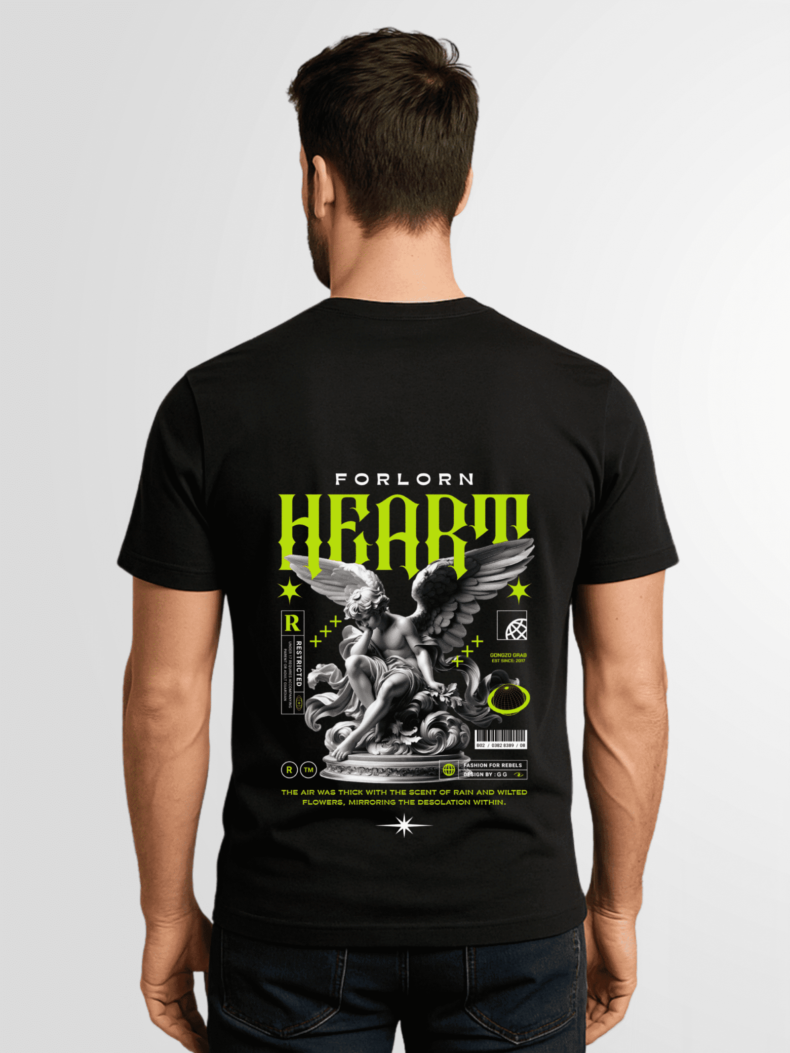 FORLORN HEART PRINTED T-SHIRT