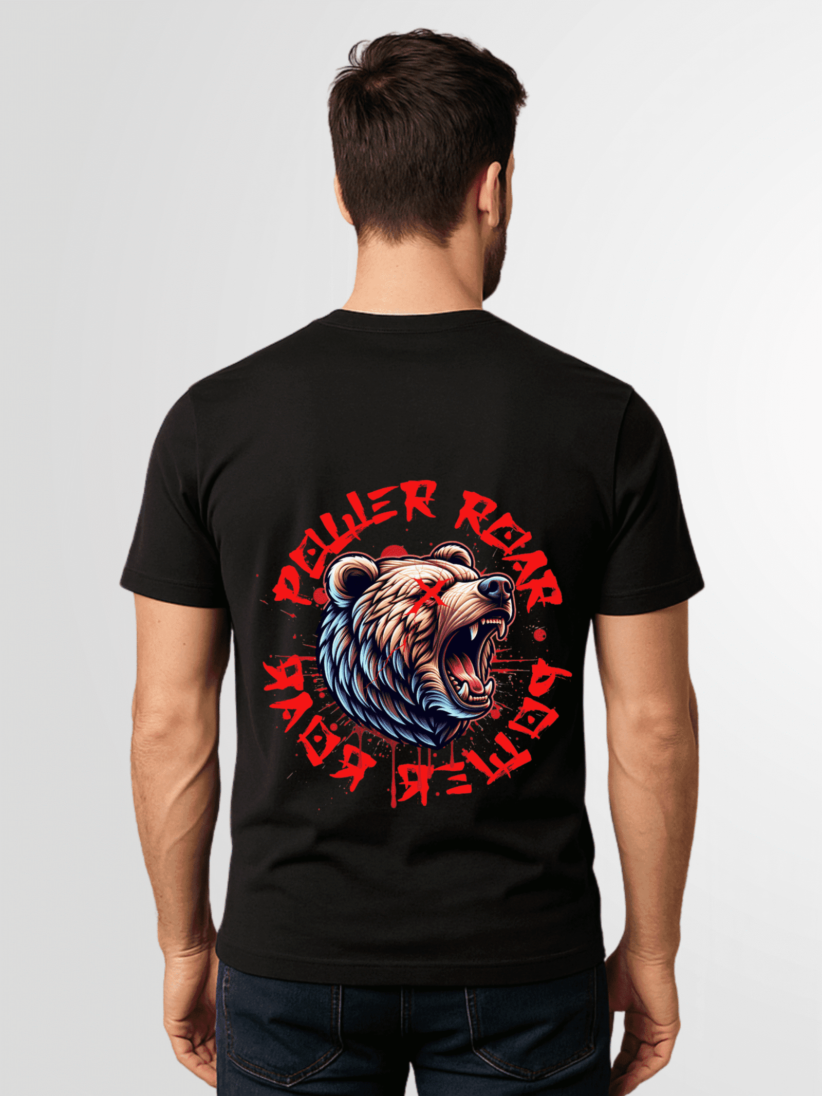 Power BEAR Black T-Shirt