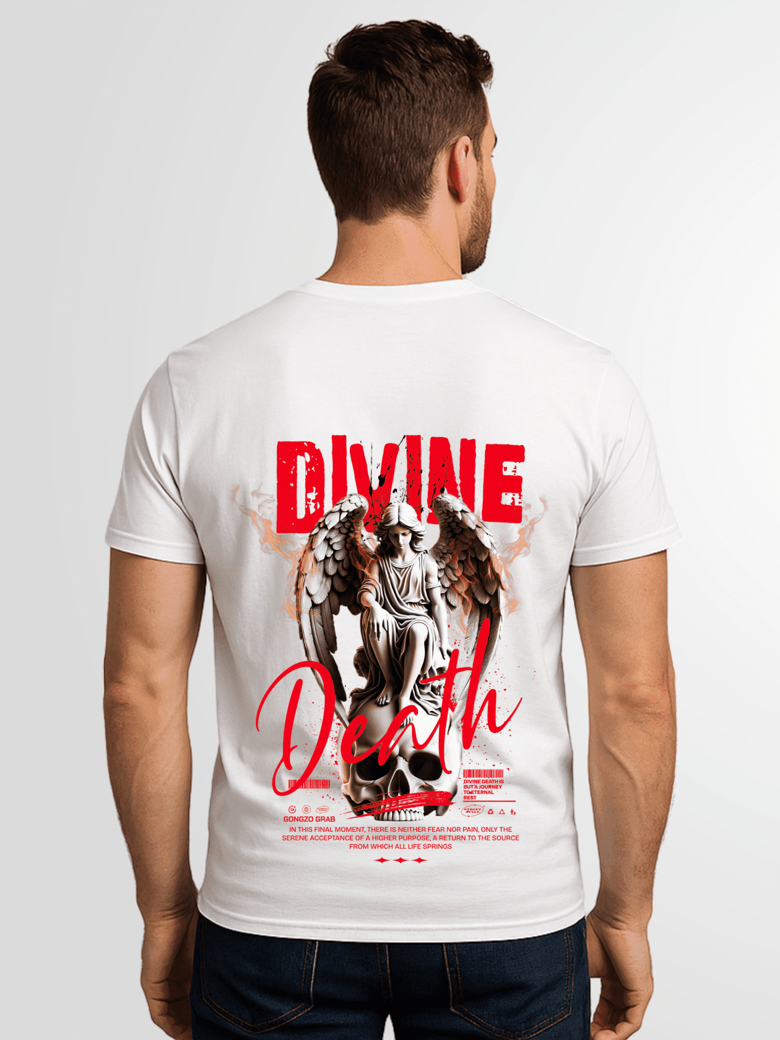Divine Angel Printing Cotton T-shirt
