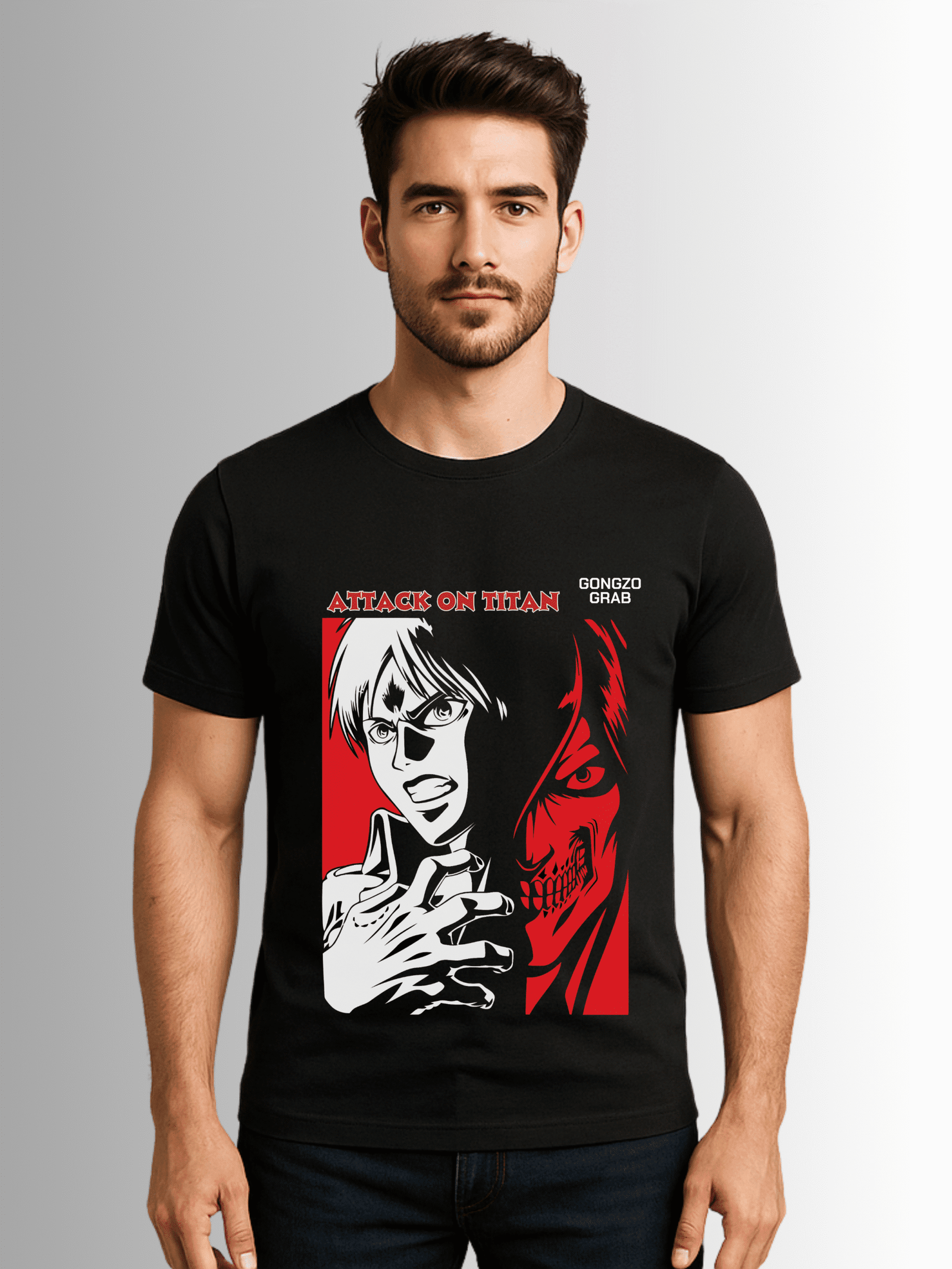 Attack on Titan – Eren x Founding Titan Split Design T-Shirt