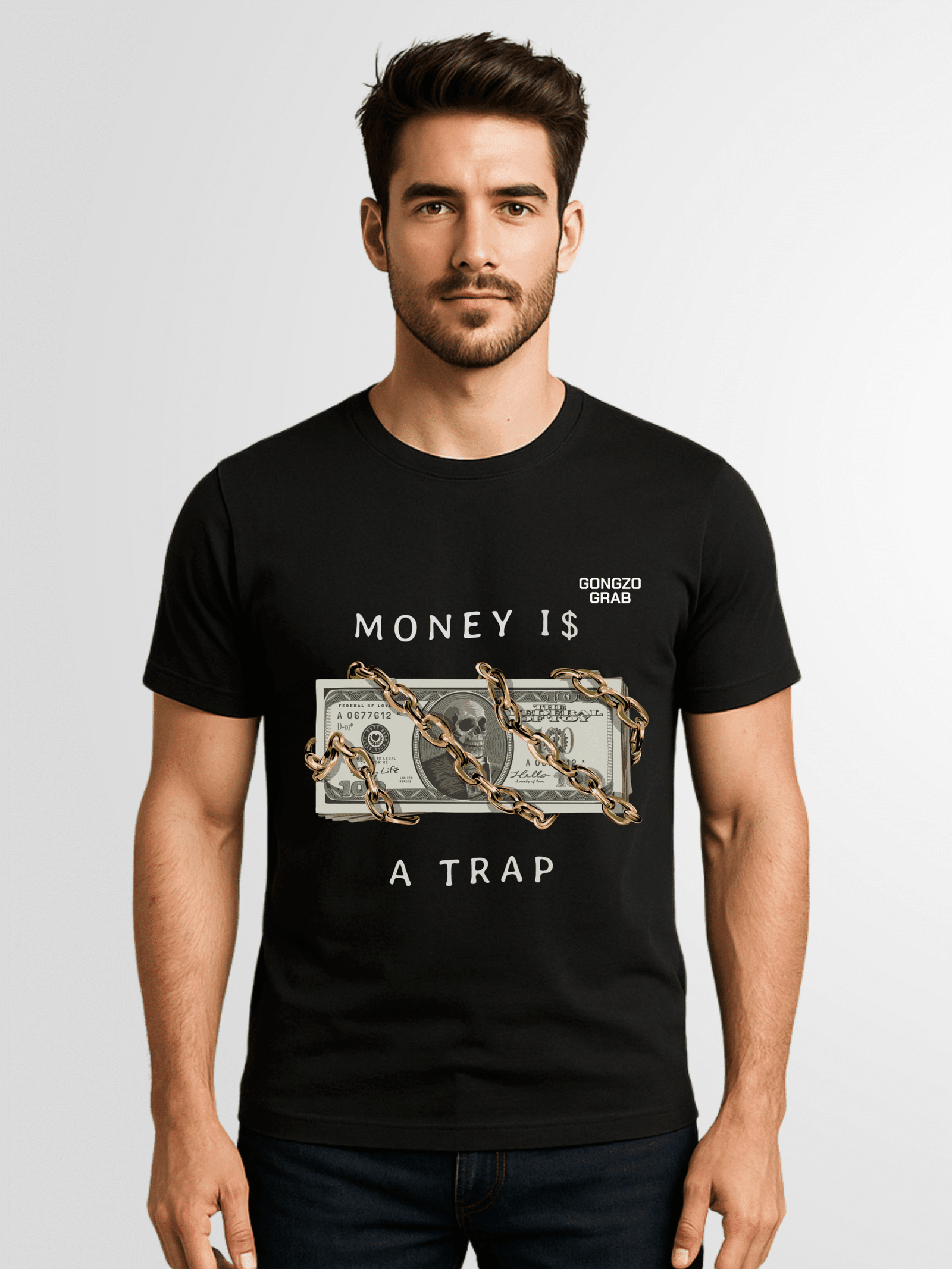 "Money Is A Trap" Men's Graphic T-Shirt