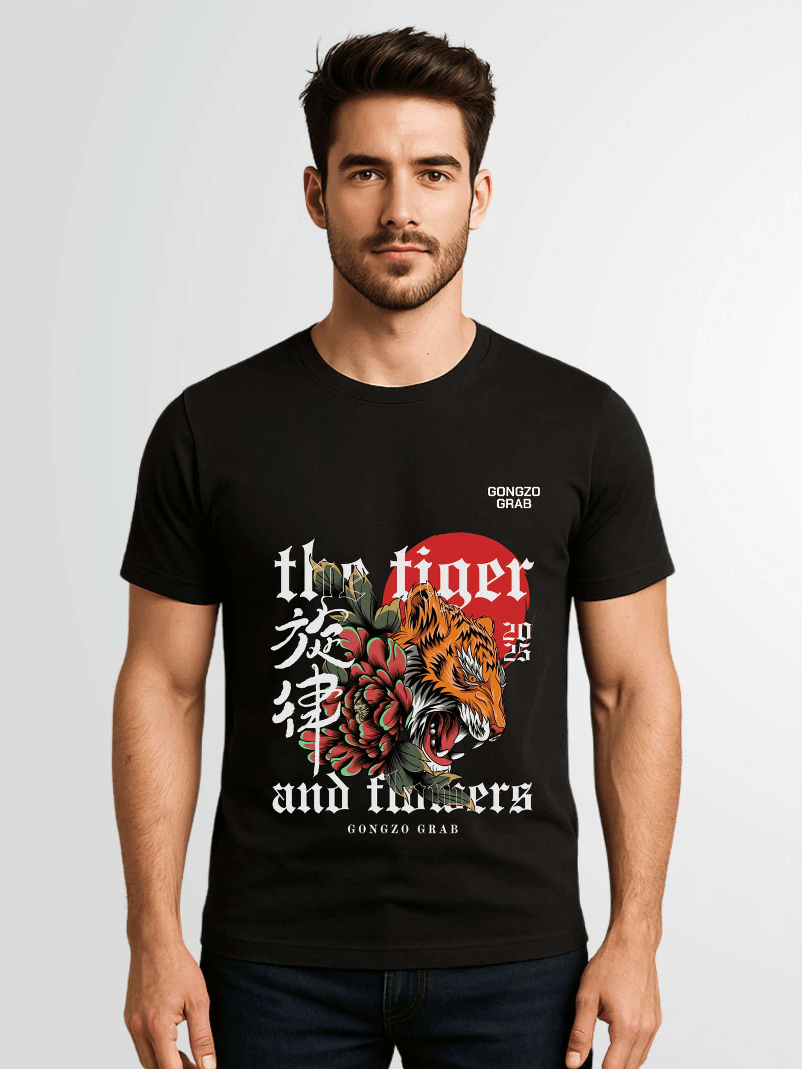 The Tiger & Flowers Graphic T-Shirt