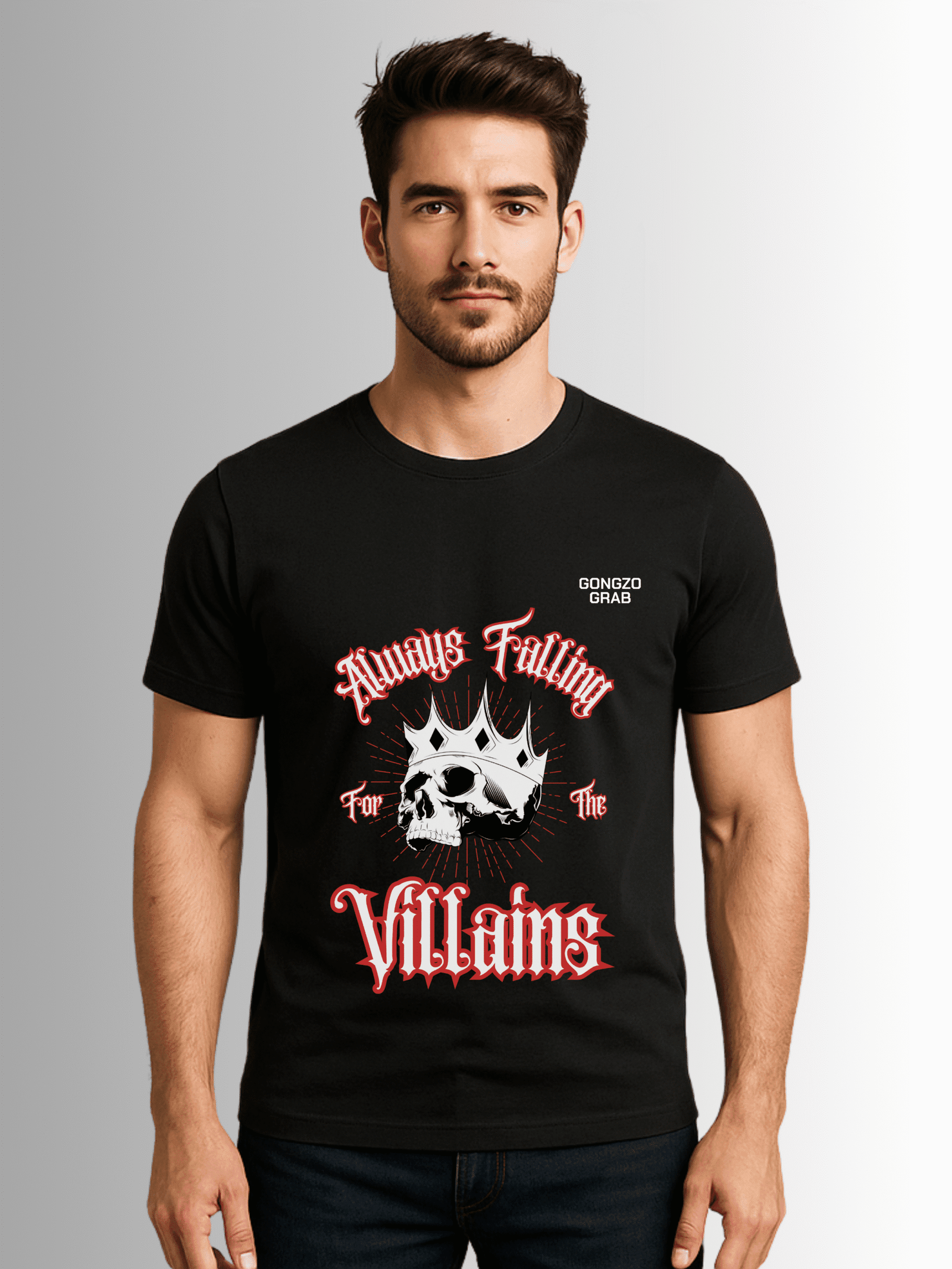 Always Falling for the Villains – Graphic T-Shirt