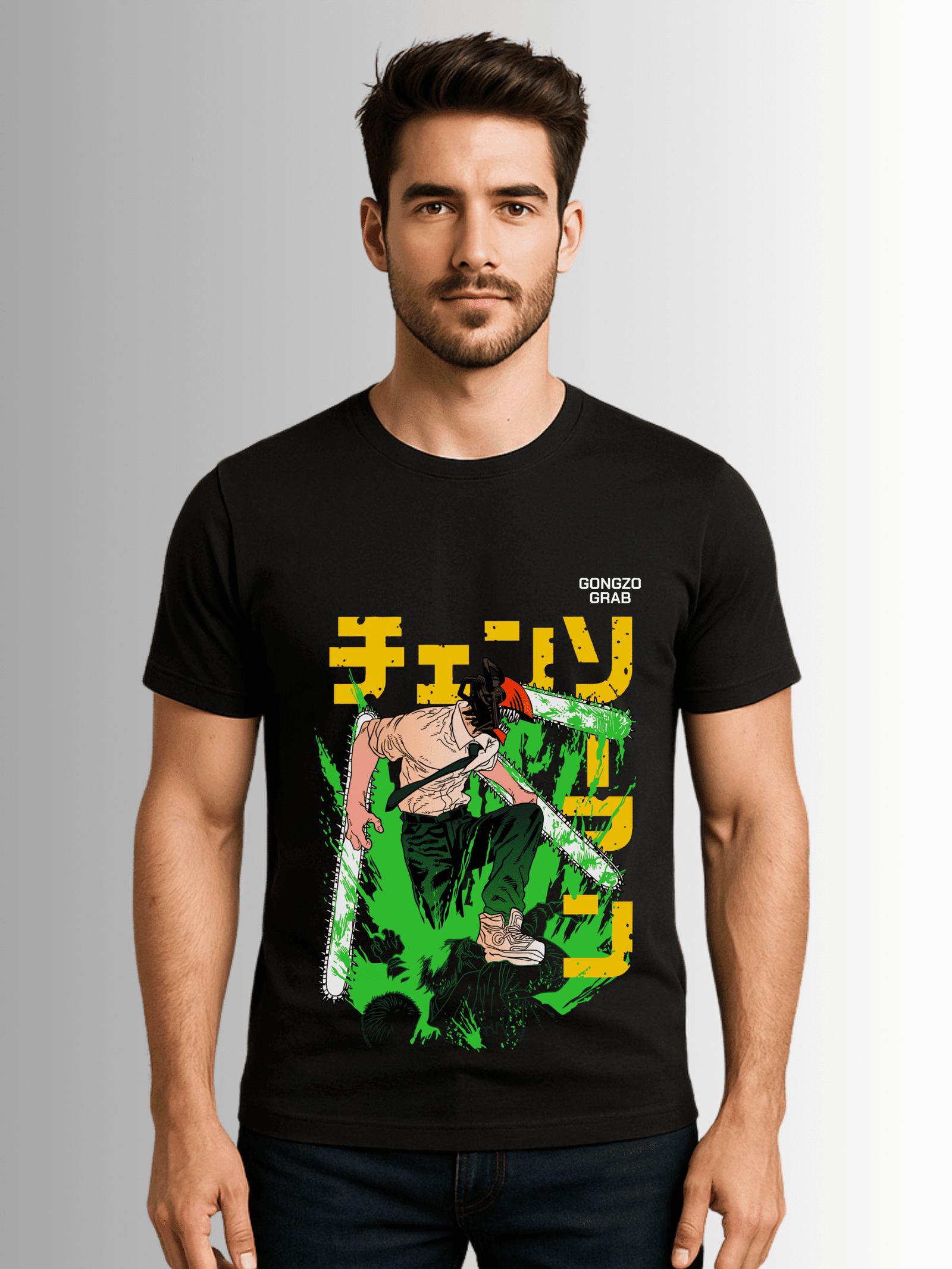 Chainsaw Fury: Dynamic Denji Graphic T-Shirt