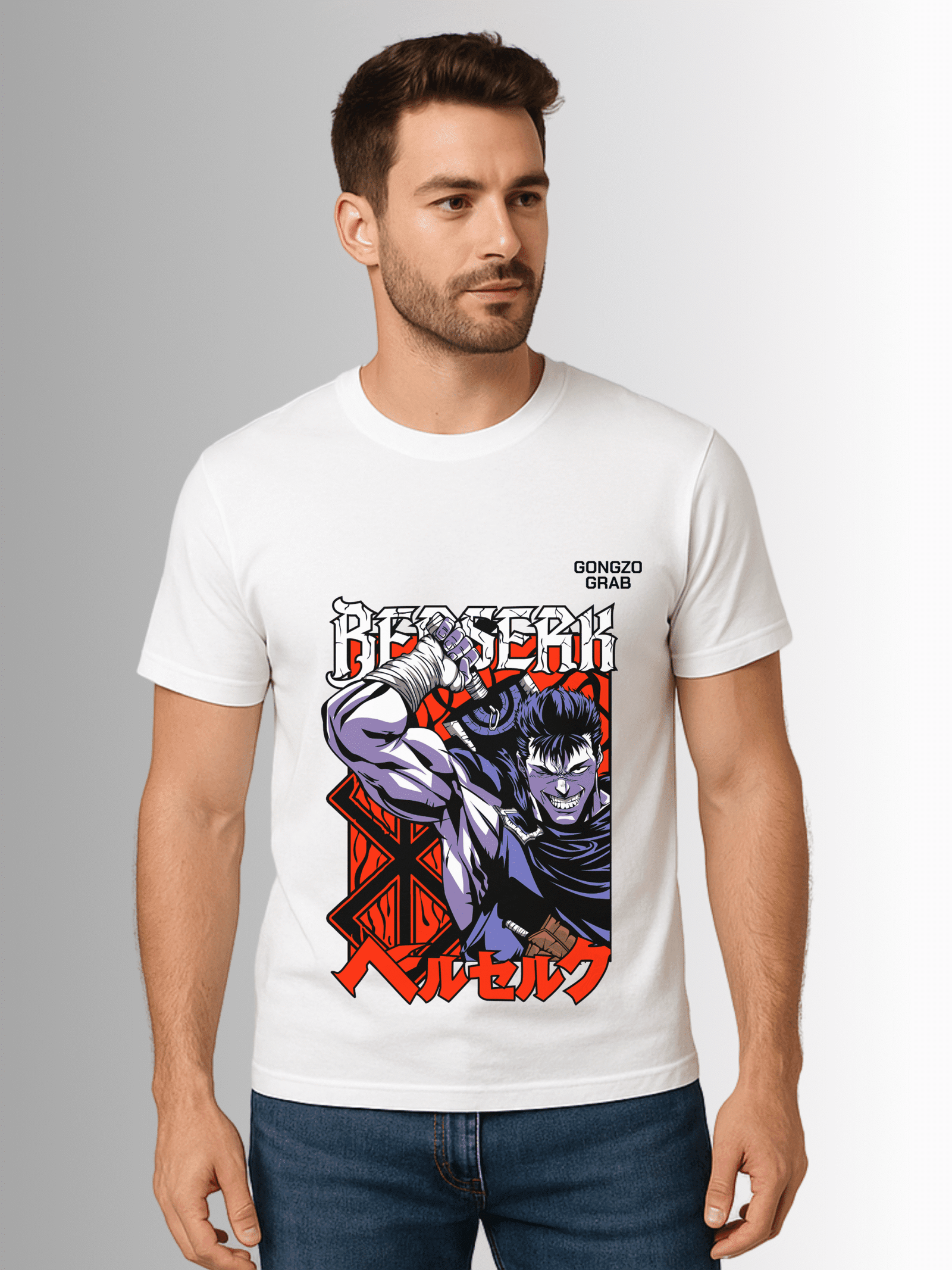 Berserk Unleashed: Dynamic Graphic T-Shirt