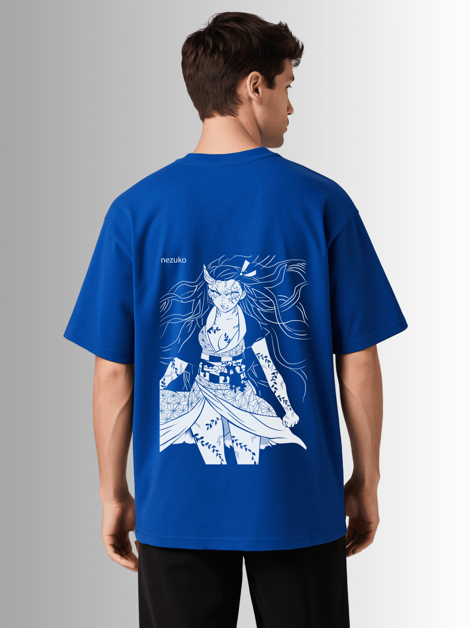 Nezuko Kamado Demon Slayer Drop Shoulder T-Shirt