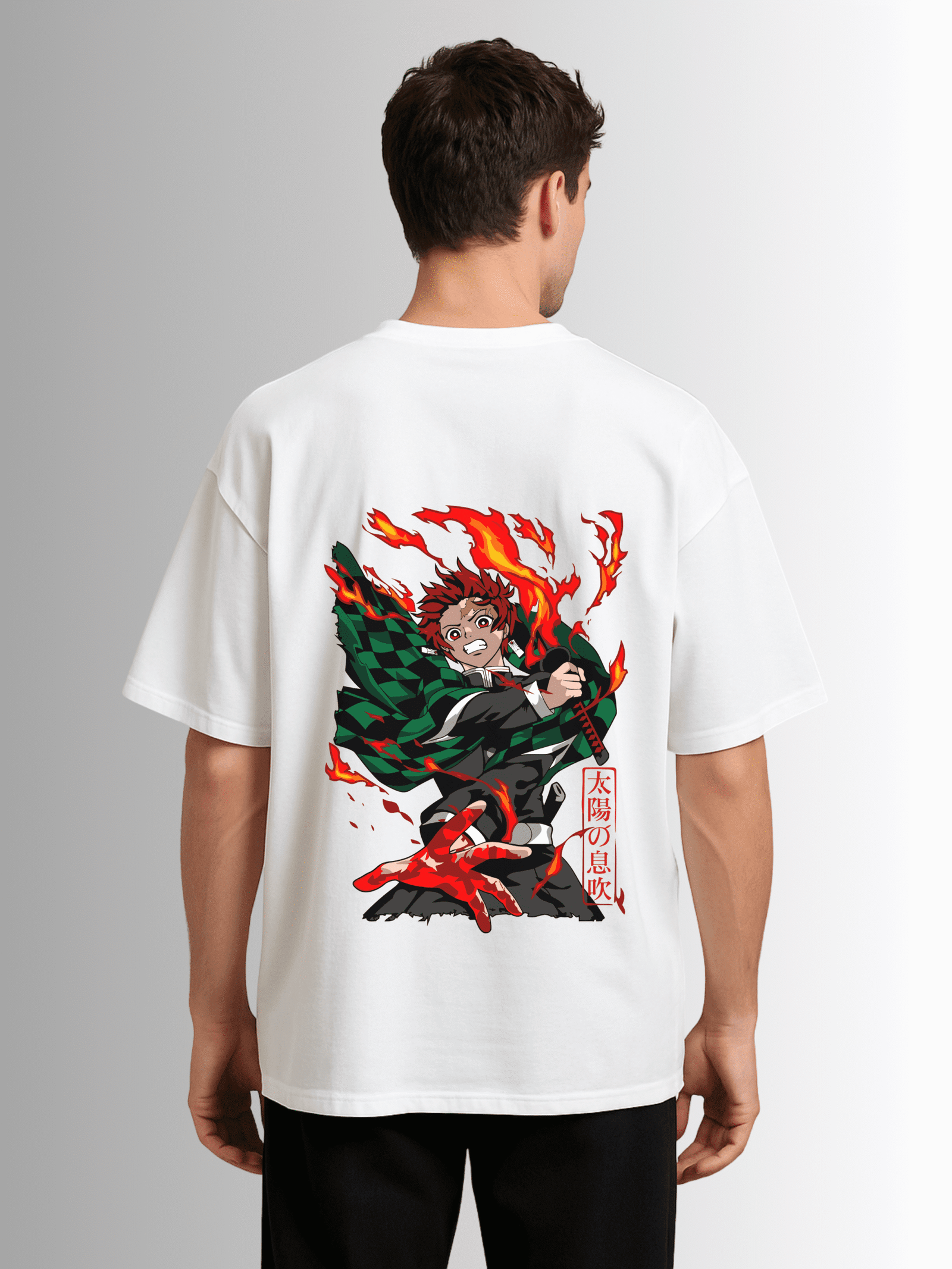 Demon Slayer Tanjiro Drop Shoulder T-Shirt