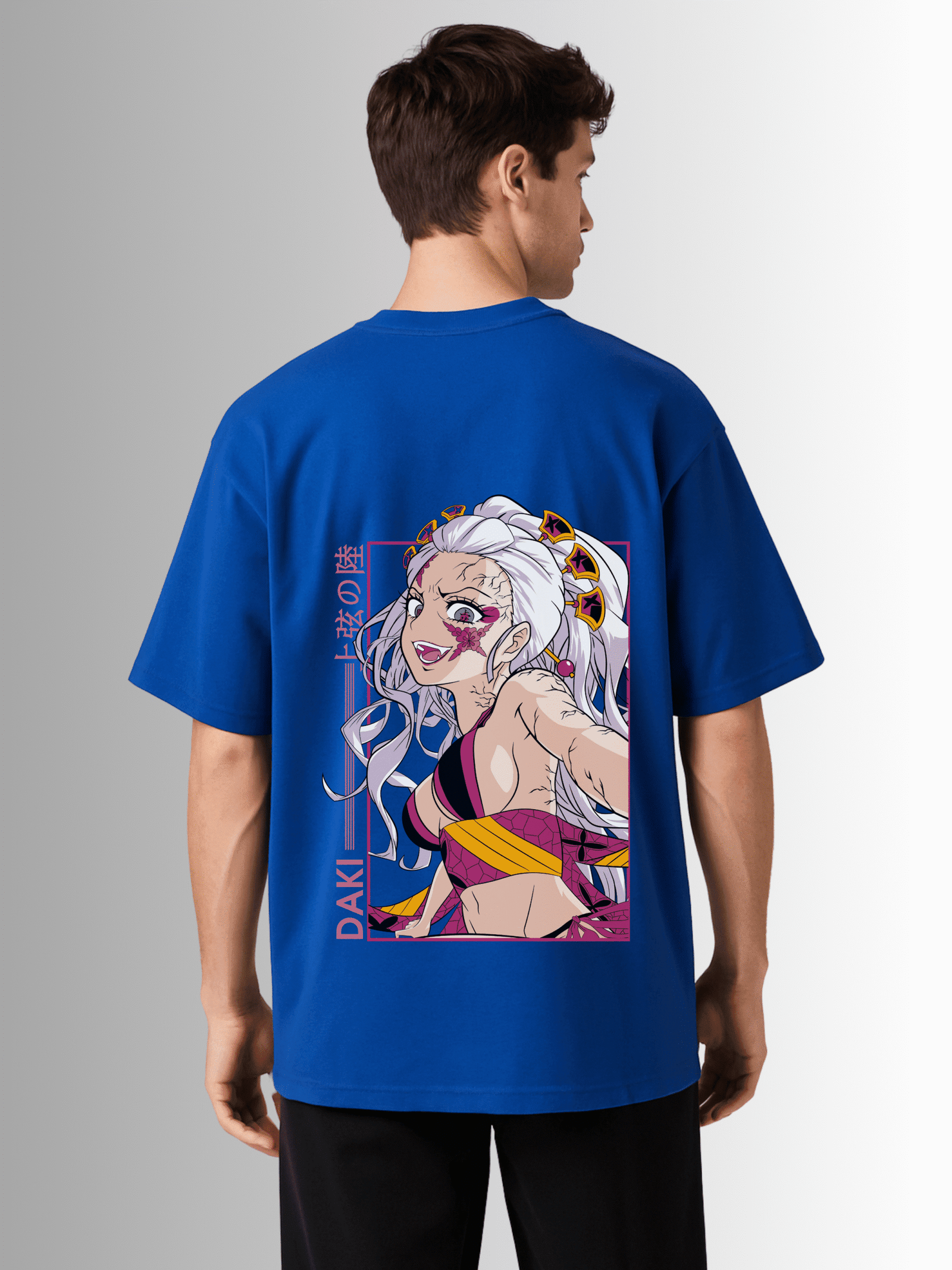 "Demon Slayer - Daki" Drop Shoulder Cotton T-Shirt