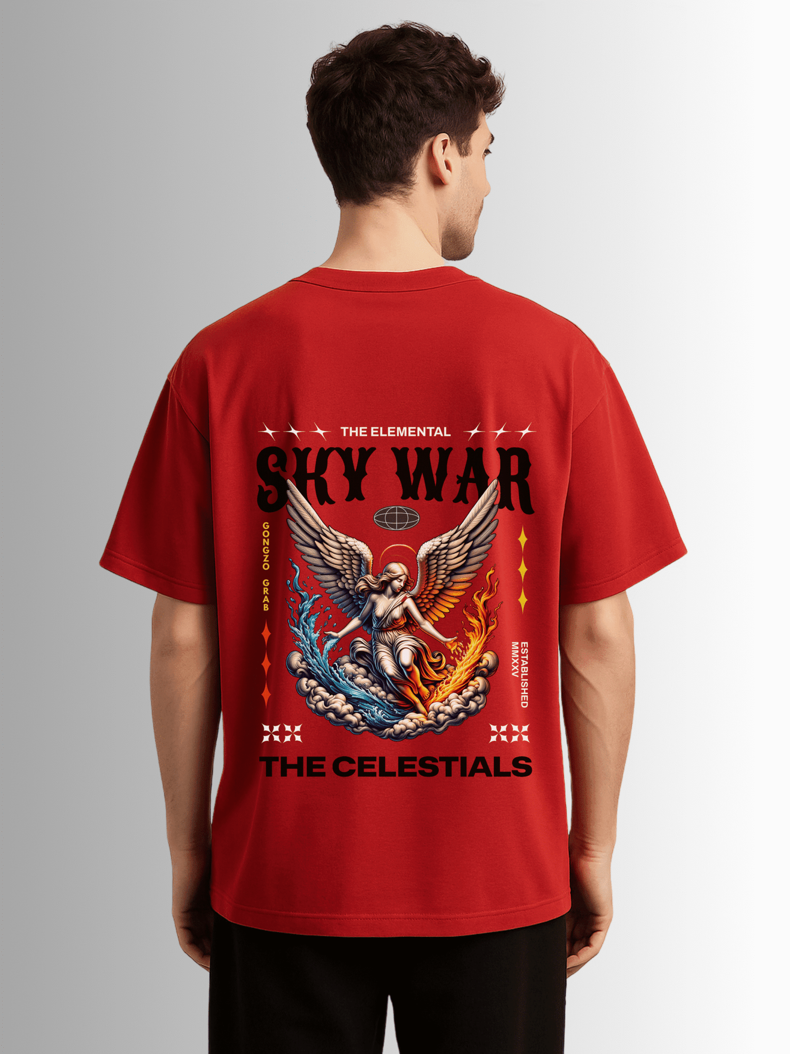"Sky War: The Celestials" Drop Shoulder T-Shirt