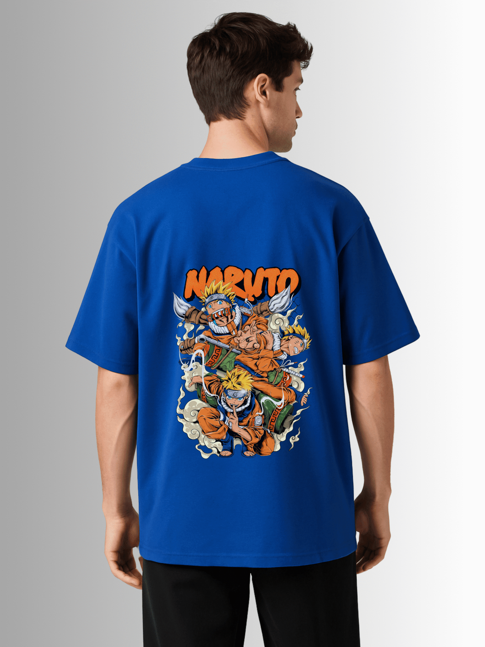 Naruto Drop-Shoulder Cotton T-Shirt