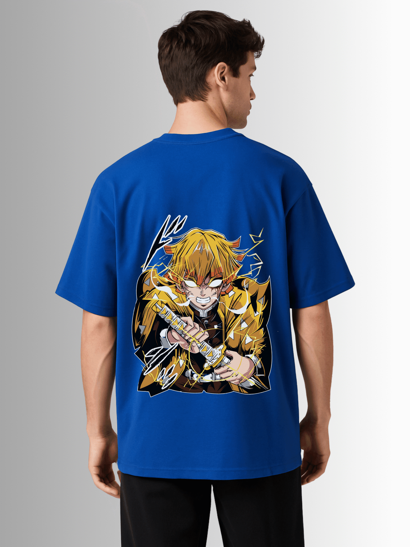 Demon Slayer Zenitsu Agatsuma Drop Shoulder T-Shirt