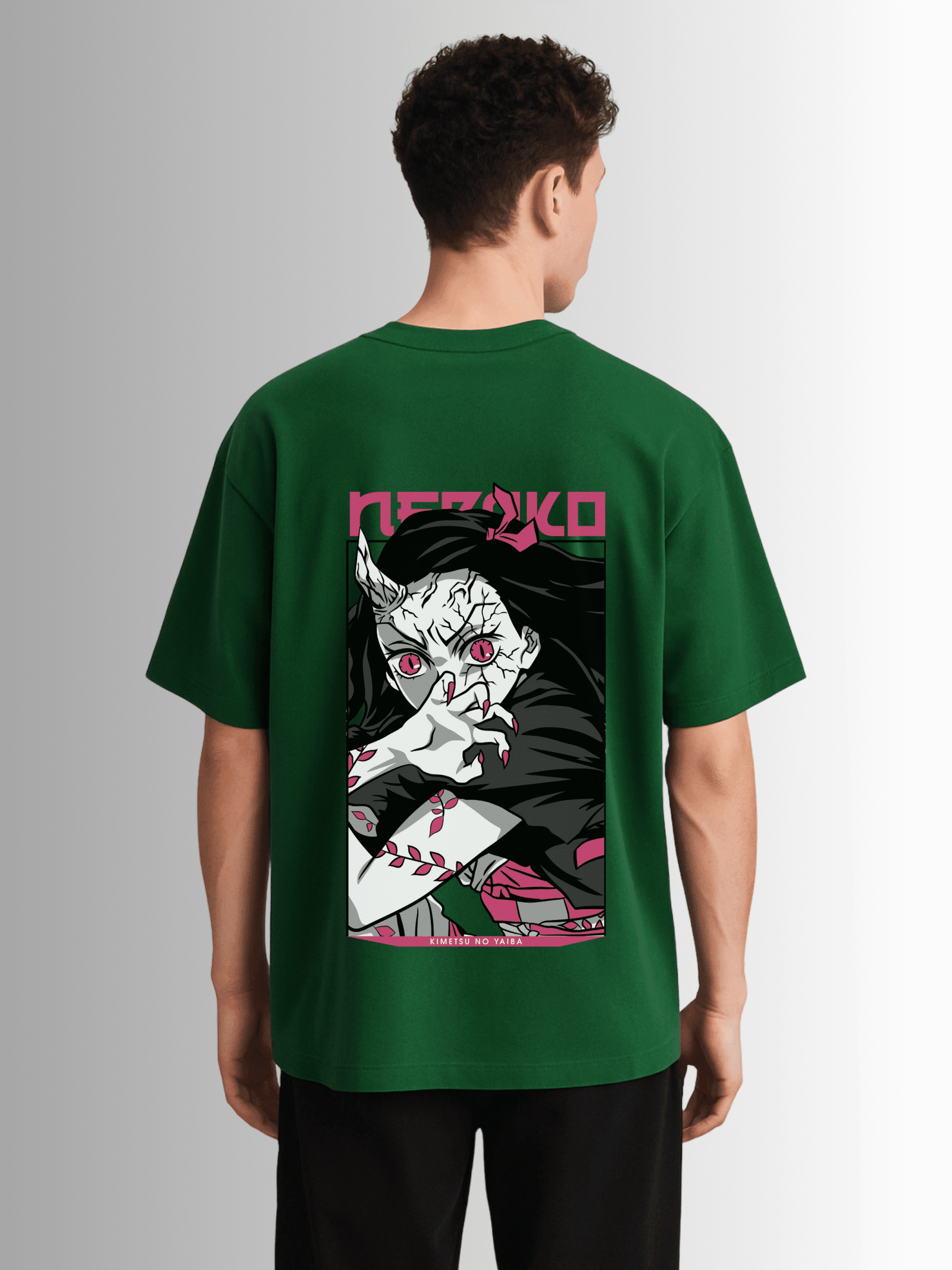 Demon Slayer Nezuko Kamado Drop Shoulder T-Shirt