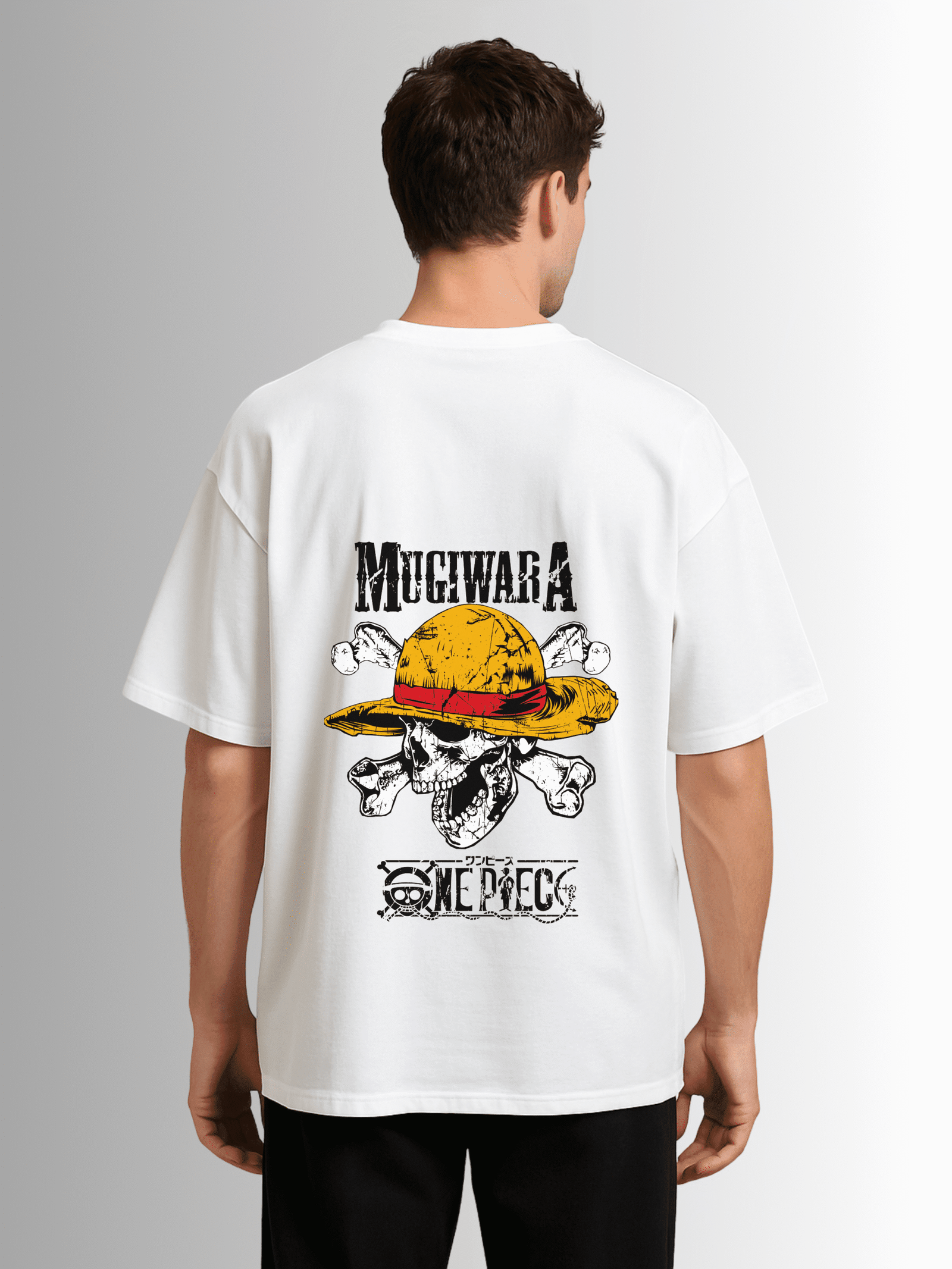 One Piece Straw Hat Pirates Drop-Shoulder T-shirt